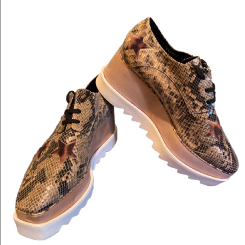 Stella McCartney Elyse Faux Snake & Leopard shoes